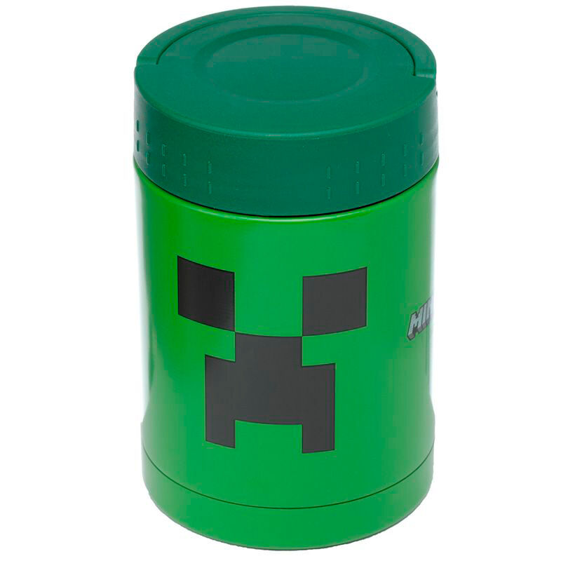 Lancheira térmica portátil Creeper Minecraft de 500ml