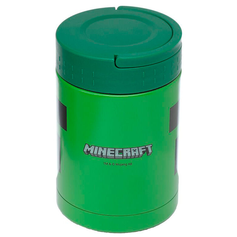 Lancheira térmica portátil Creeper Minecraft de 500ml