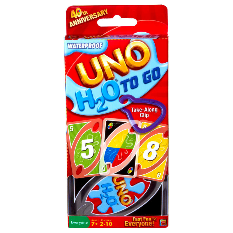 uno h2o to go card game
