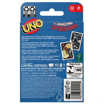 UNO Spiderman Marvel jeu de cartes
