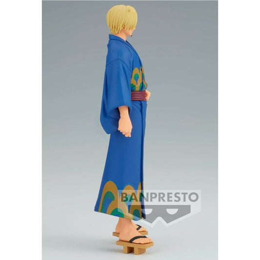 Action figure di Sanji Wanokuni in yukata serie Grandline di One Piece alta 17 cm