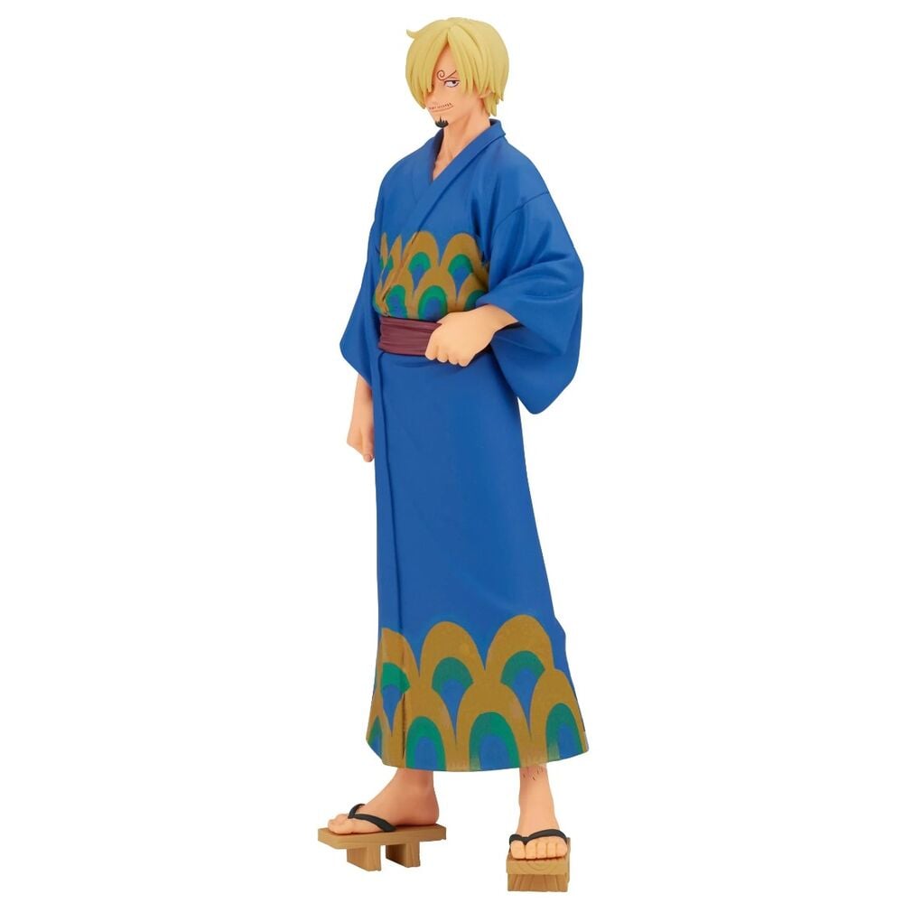 Figura de Sanji Wanokuni con yukata serie Grandline One Piece 17 cm
