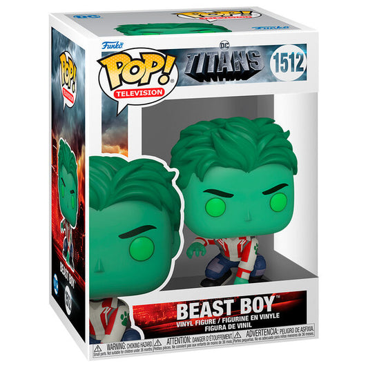 pop titans beast boy figure