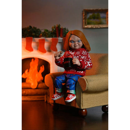 Figura Chucky Ultimate Holiday Chucky de 18 cm