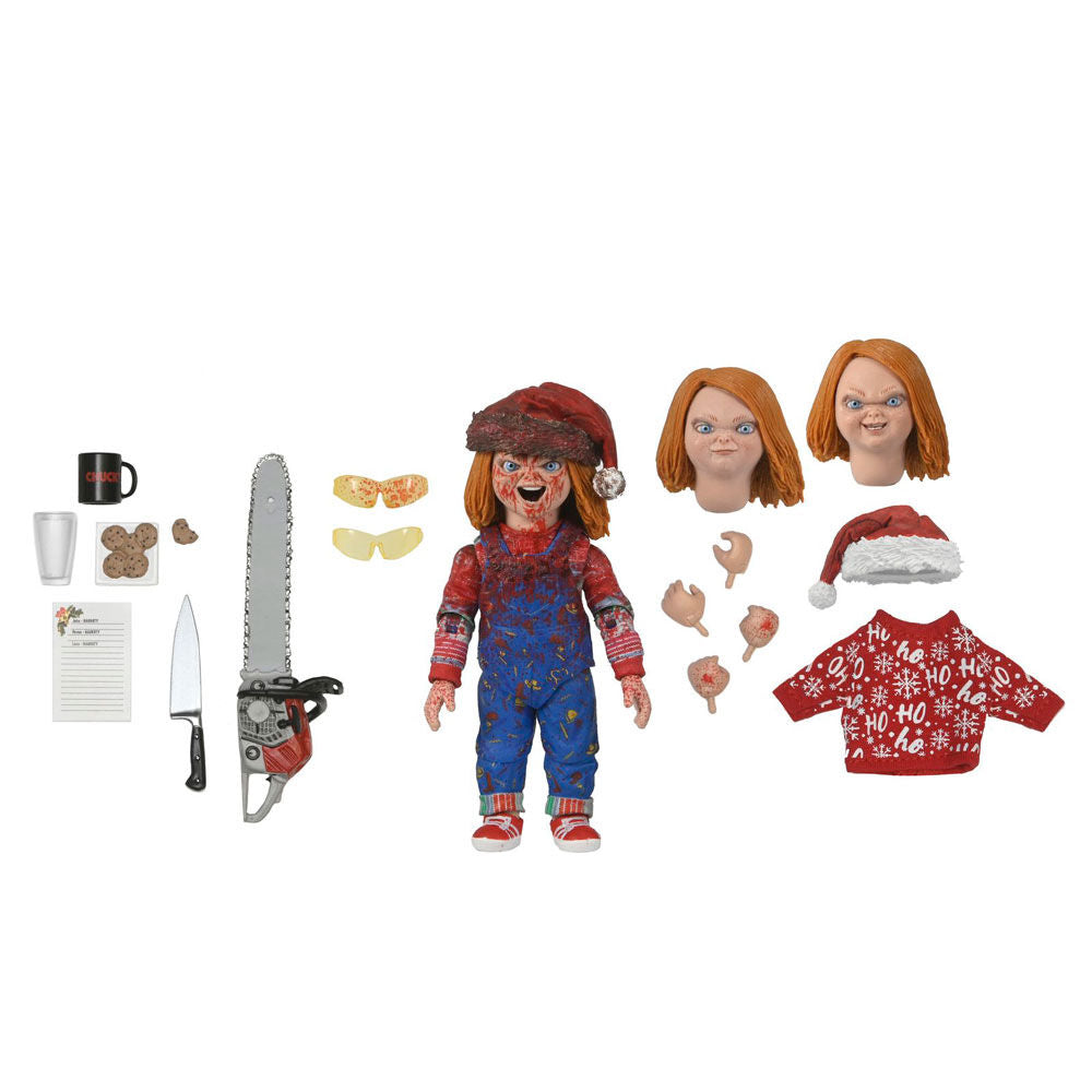 Figura Chucky Ultimate Holiday Chucky de 18 cm
