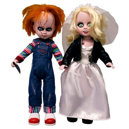 Set di 2 bambole viventi Chucky e Tiffany da 25 cm