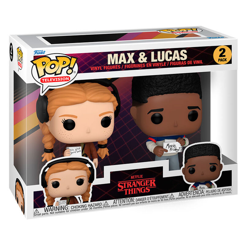 blister 2 pop figures stranger things max & lucas