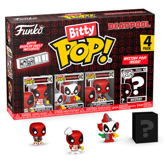 blister 4 figures bitty pop marvel deadpool master
