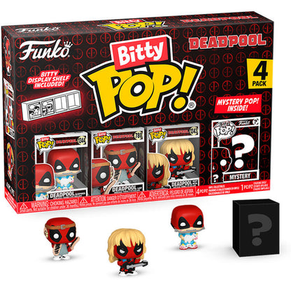 blister 4 figures bitty pop marvel deadpool sleepover