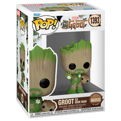 marvel we are groot pop figure  groot as iron man