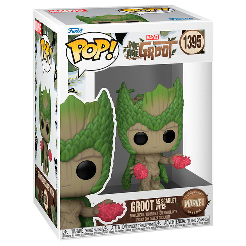 marvel we are groot pop figure  groot as scarlet witch