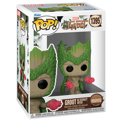 marvel we are groot pop figure  groot as scarlet witch