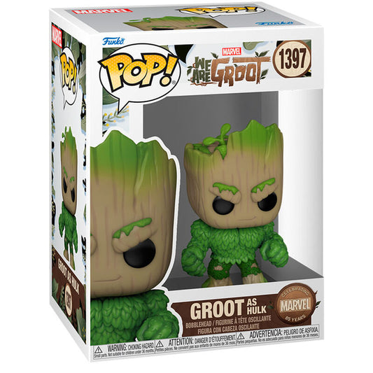marvel we are groot pop figure  groot as hulk