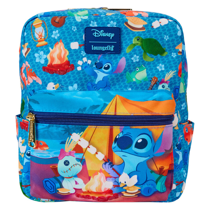 Nylon Camping Backpack Cuties Stitch Disney Loungefly 24cm