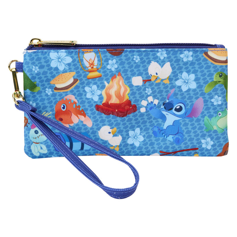 Nylon Camping Cuties Stitch Disney Loungefly Geldbörse