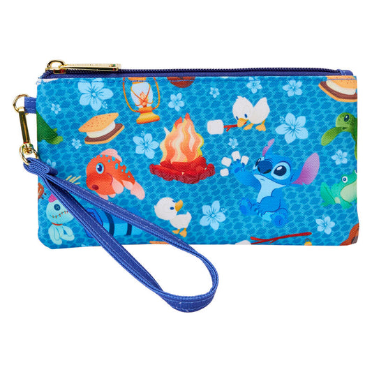 Nylon Camping Cuties Stitch Disney Loungefly Geldbörse
