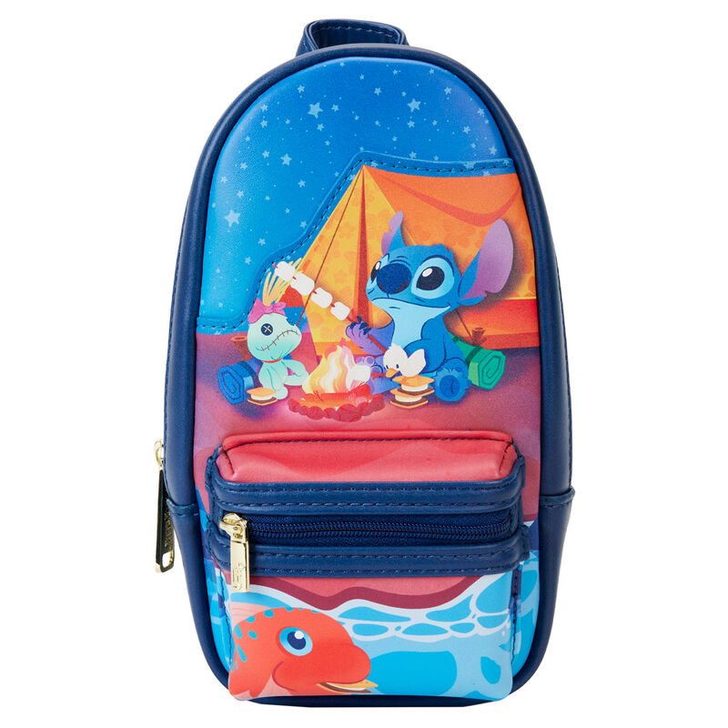 camping cuties stitch disney loungefly pencil case