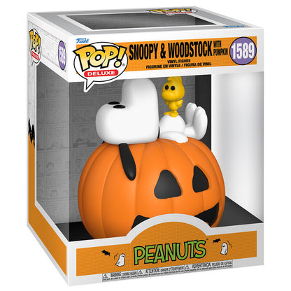 POP Deluxe Figure Peanuts Snoopy & Woodstock with Pumpkin