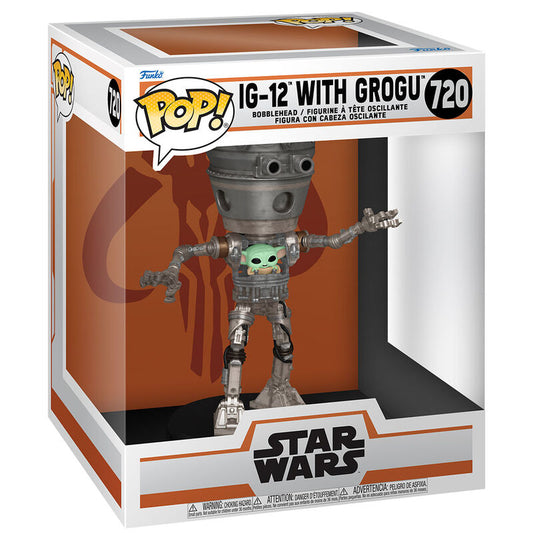 deluxe pop figure star wars the mandalorian ig 12 with grogu