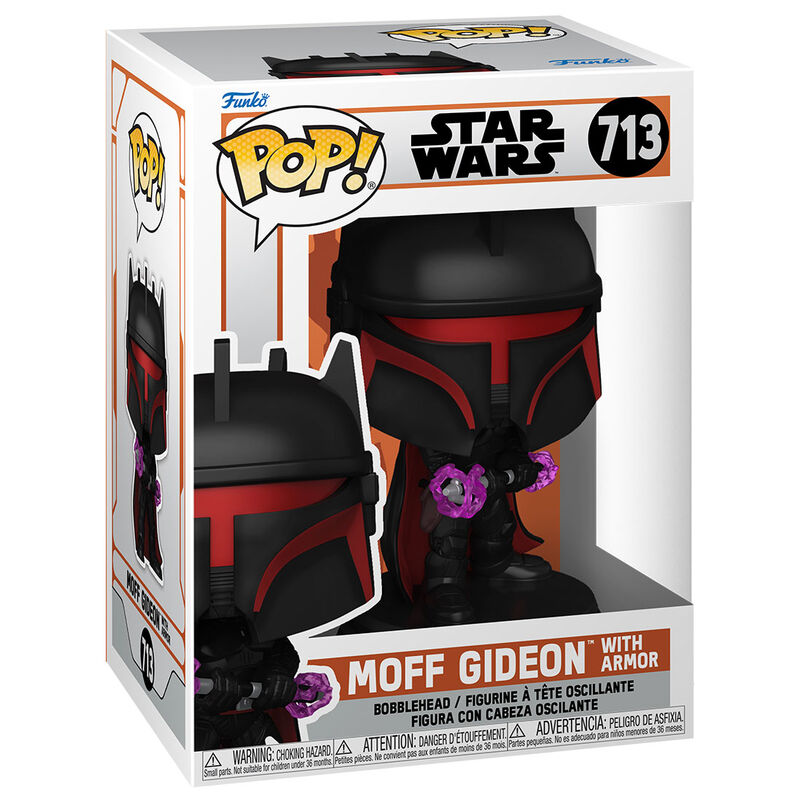 pop figure star wars the mandalorian moff gideon with armor
