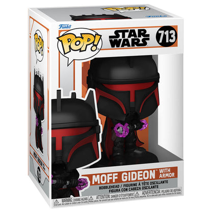 pop figure star wars the mandalorian moff gideon with armor