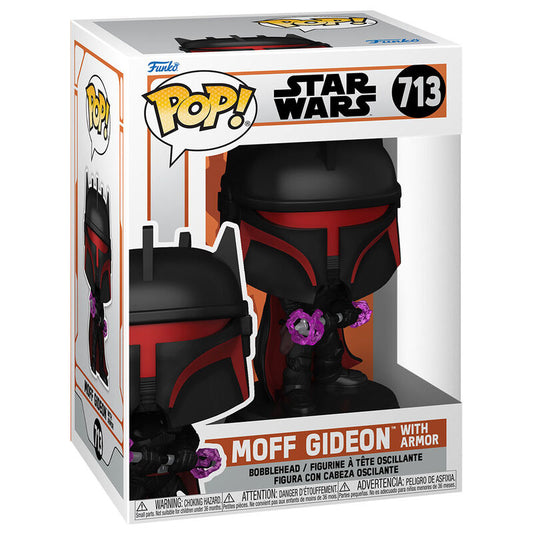pop figure star wars the mandalorian moff gideon with armor
