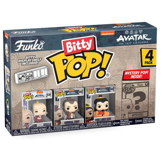 Blister con 4 personaggi Bitty POP Avatar The Last Airbender Iroh