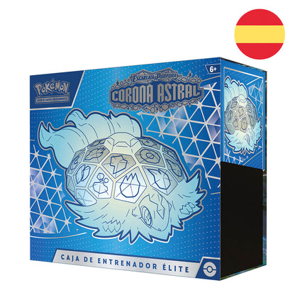 elite trainer case scarlet & purple astral crown pokemon spanish