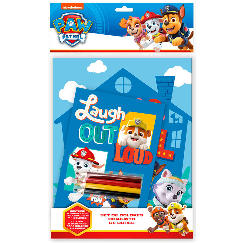 paw patrol coloring set  notebook