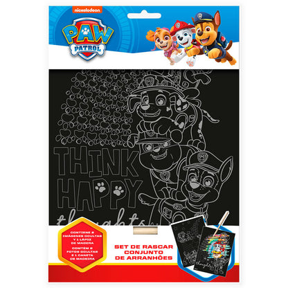 Set di articoli di cancelleria per grattare a tema Paw Patrol
