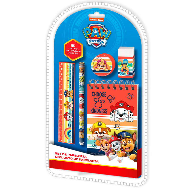 paw patrol stationery set  5 pieces