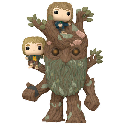 pop super figure the lord of the rings treebeard with merry & pippin
