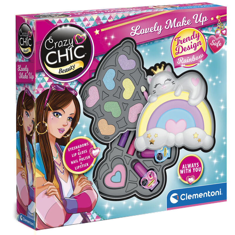 lovely rainbow makeup case crazy chic