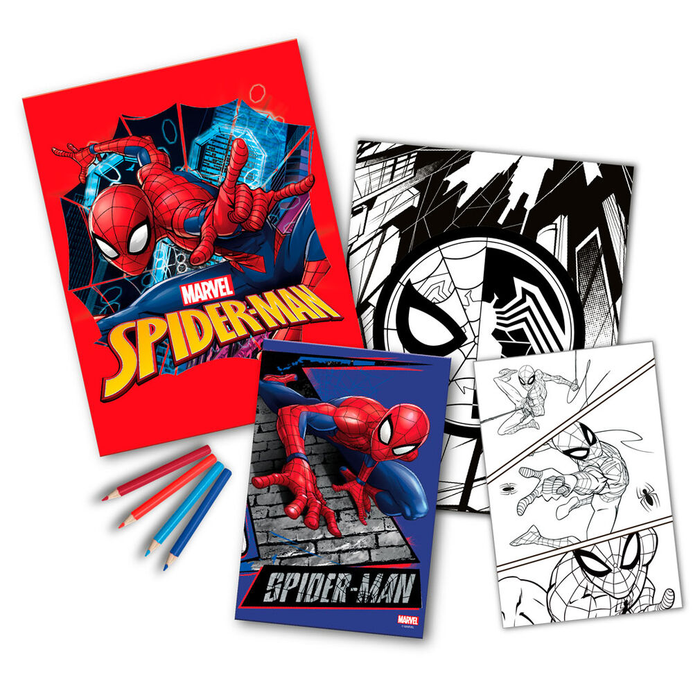 Zestaw do kolorowania Spiderman Marvel zeszyt