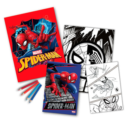 Zestaw do kolorowania Spiderman Marvel zeszyt