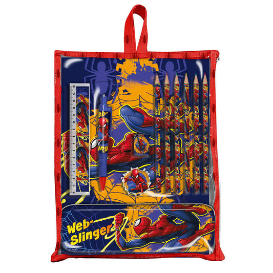 spiderman marvel stationery set in bag
