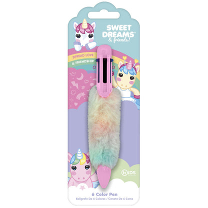 Surtido de 6 bolígrafos de peluche Sweet Dreams