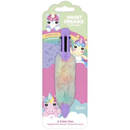 Surtido de 6 bolígrafos de peluche Sweet Dreams