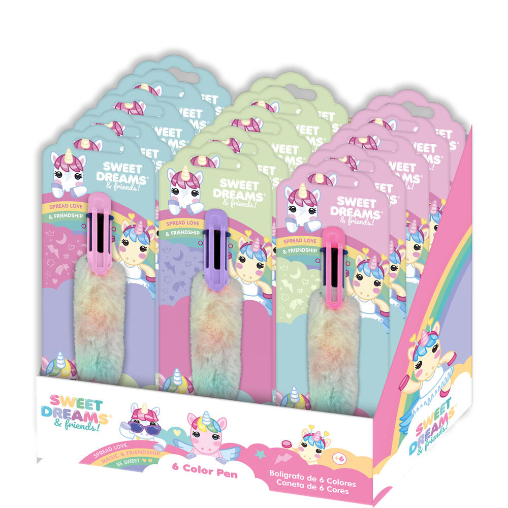 sweet dreams plush 6 color pen assortment
