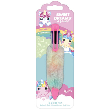 Surtido de 6 bolígrafos de peluche Sweet Dreams