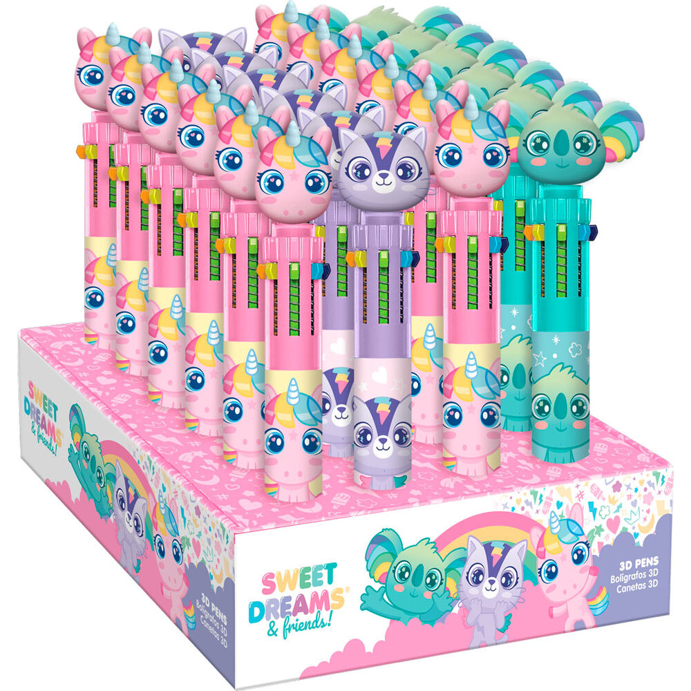sweet dreams 6 color ballpoint pen  assorted