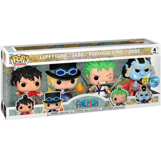 Blister 4 POP figures One Piece Exclusive