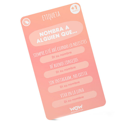 Jeu de cartes Wow Generation