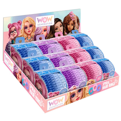 wow generation assorted spiral hair tie set