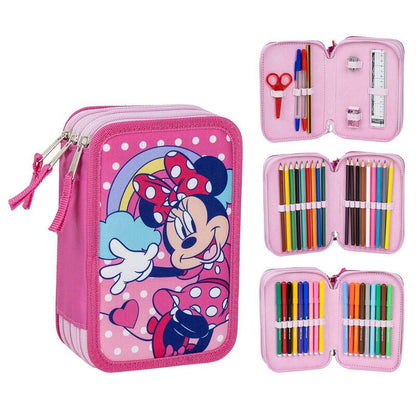 Disney Minnie Mouse Triple Pencil Case