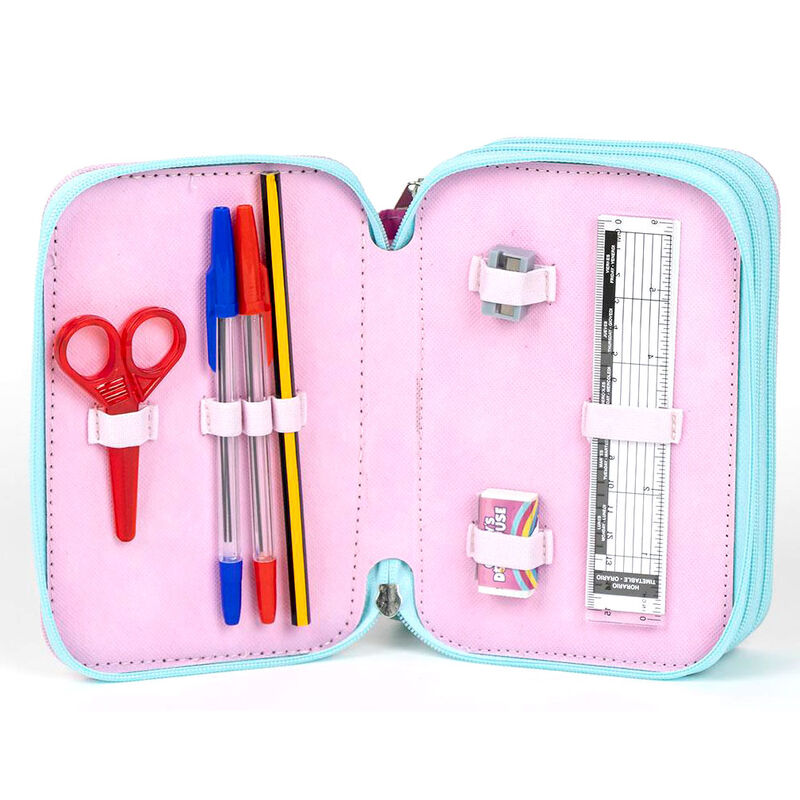 Gabby's Dollhouse Triple Pencil Case