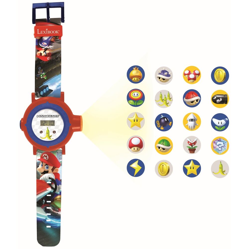super mario bros digital projector clock