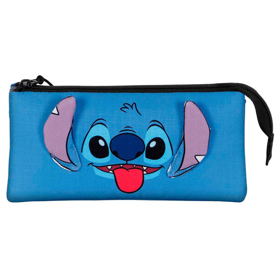 Étui à crayons triple Disney Tongue Stitch