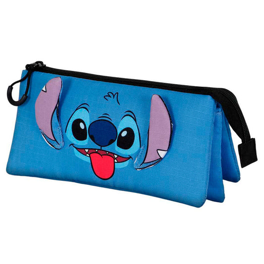 Tongue Stitch Disney triple pencil case