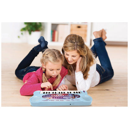 Piano eletrônico Frozen 2 Disney com microfone